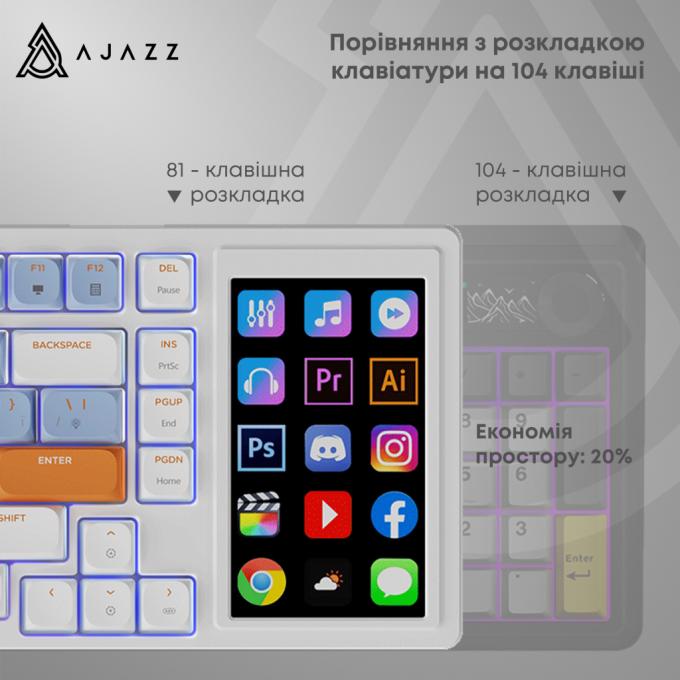 Ajazz AKP815-R-WBO
