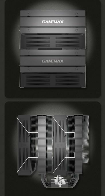 GAMEMAX Twin 600 Black