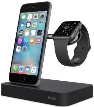 Док-станция Belkin Charge Dock iWatch + iPhone, black F8J183vfBLK