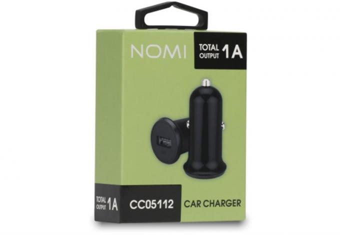 Автомобильное зарядное устройство Nomi CC05112 (1USBx1A) Black