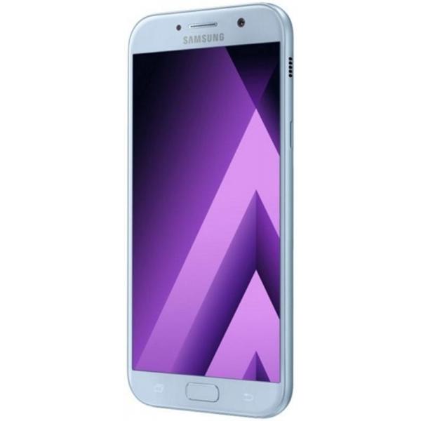Смартфон Samsung Galaxy A7 SM-A720F Dual Sim Blue (SM-A720FZBDSER); 5.7" (1920х1080) Super AMOLED / Exynos 7 Octa 7880 (1.9 ГГц) / камера 16 Мп + 16 Мп / ОЗУ 3 ГБ / 32 ГБ встроенной + microSD до 256 ГБ / 4G (LTE) / Bluetooth, Wi-Fi / GPS+ГЛОНАСС / ОС Android 6.0 (Marshmallow) / 156.8 x 77.6 x 7.9 мм, 186 г / 3600 мАч / голубой SM-A720FZBDSEK