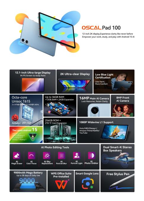 Oscal PAD100 6GB GREY