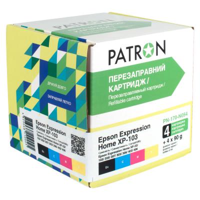 Комплект перезаправляемых картриджей PATRON Epson XP-33/103/203/207/303/306/403/406 CIR-PN-ET170-054