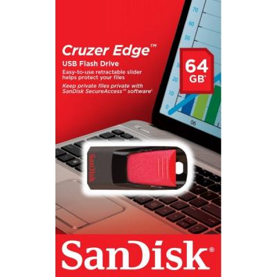 USB флеш накопитель SANDISK 64GB Cruzer Edge USB 2.0 SDCZ51-064G-B35