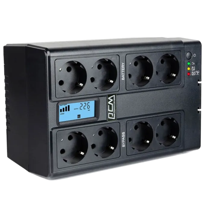 Powercom CUB-850N LCD Schuko