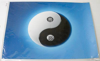 Наклейка на ноут. yin&yan blue Maxxtro 3118