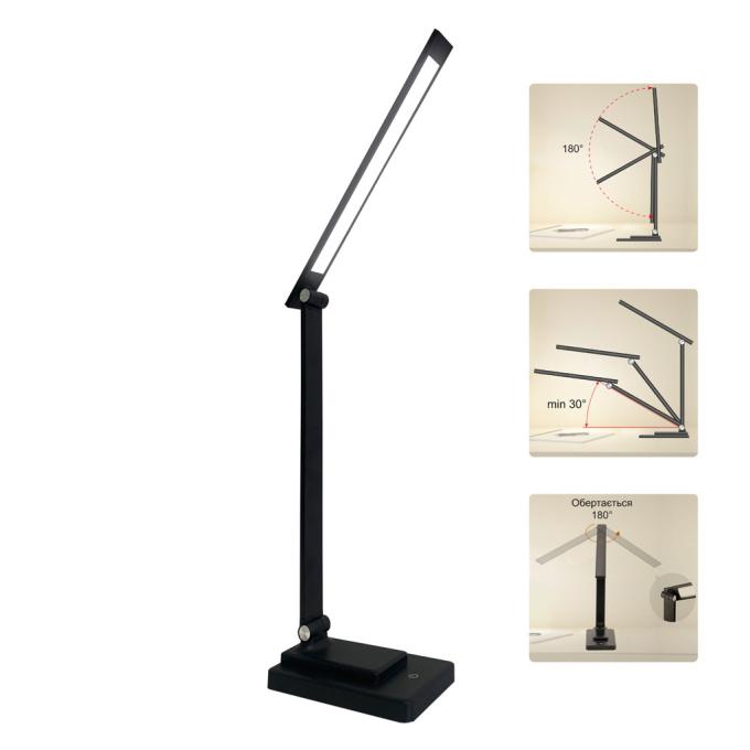 Євросвітло LED акумуляторна Ridy-10-2-PWR 10 Вт чорна