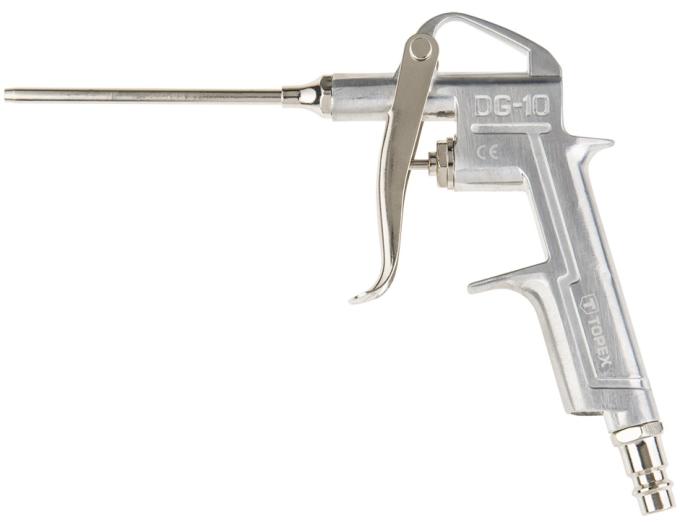 Пистолет TOPEX продувочный длинный, сопло. 93 мм, до 12 бар, CE 75M402