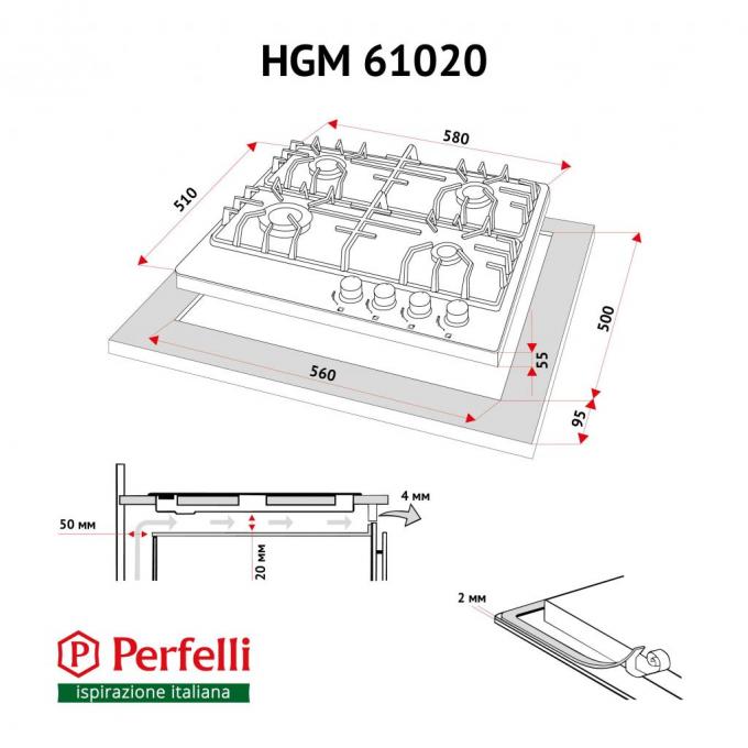 Варочная поверхность PERFELLI HGM 61020 IV
