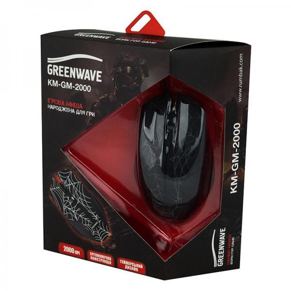 Мышка Greenwave KM-GM-2000, black R0014219