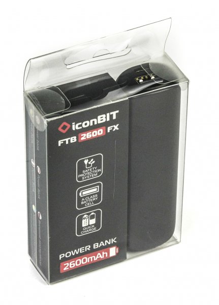 Батарея универсальная iconBIT 2600 mAh USB1 5V/1A FTB 2600 FX
