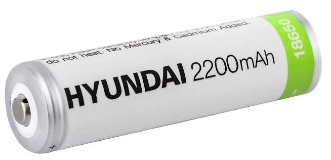 Аккумулятор Hyundai 18650 Li-ion 2200mAh (Sharp Top) 