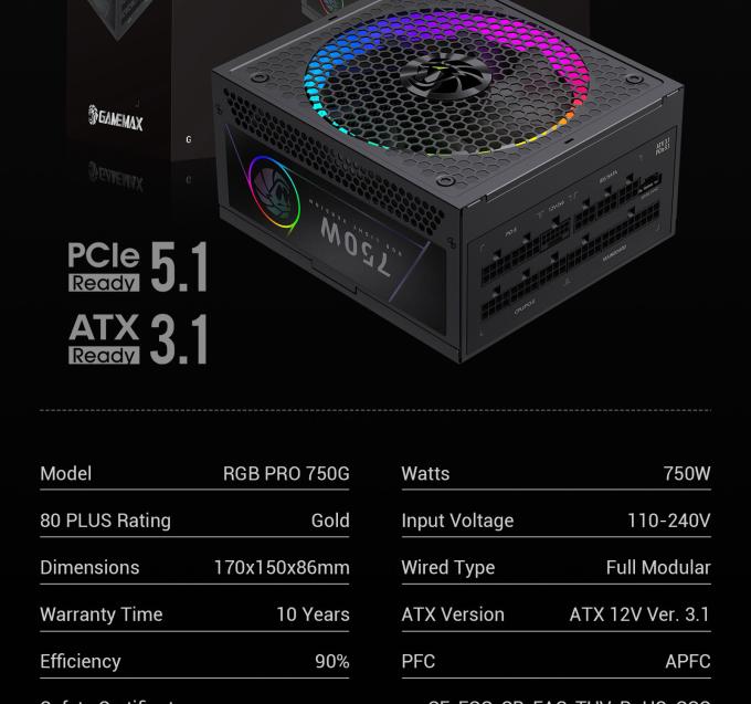 GAMEMAX RGB PRO 750G