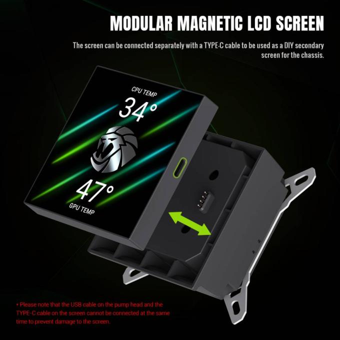 GAMEMAX GLACIER 360 LCD BK