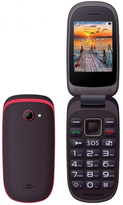Мобильный телефон Maxcom MM818 Black-Red 5908235973852