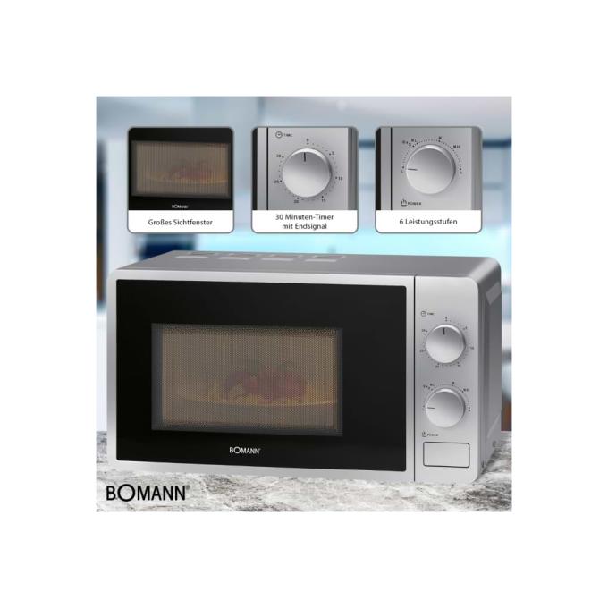 Bomann MW6014CB silver