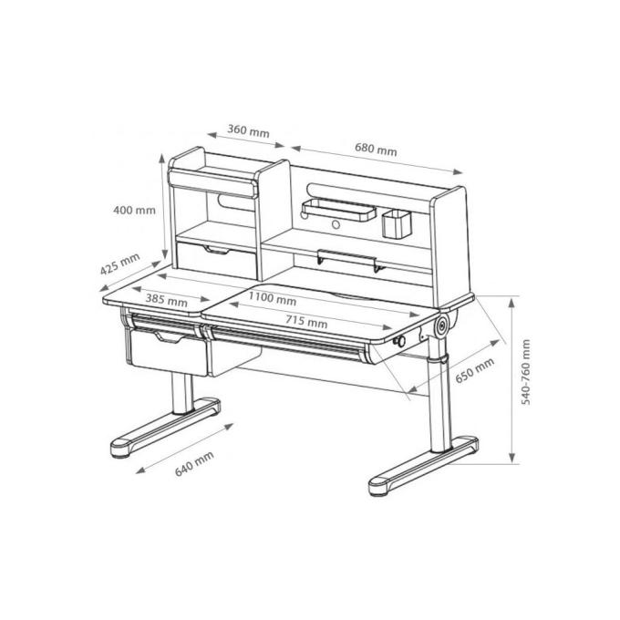 FunDesk Pensare Grey