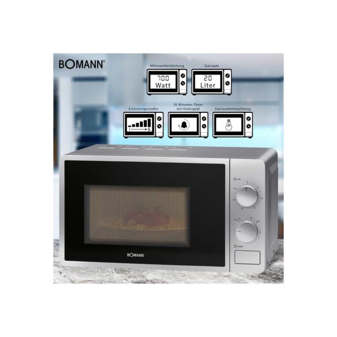 Bomann MW6014CB silver