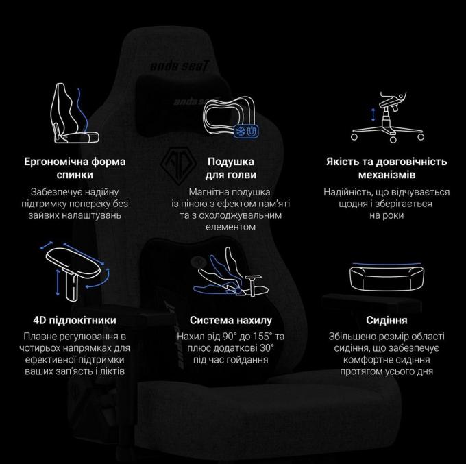 Anda Seat AD23YC-XL-08-B-PV/C-B01