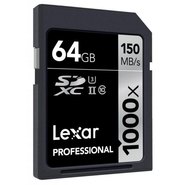 Карта памяти Lexar 64GB SDXC class 10 UHS-II U3 4K LSD64GCRBEU1000