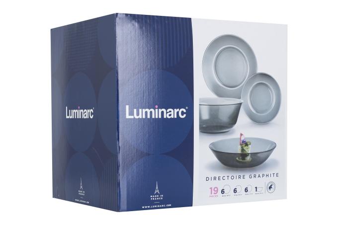 Сервиз LUMINARC DIRECTOIRE GRAPHITE /19 пр. N5240