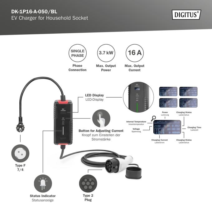 DIGITUS DK-1P16-A-050-BL