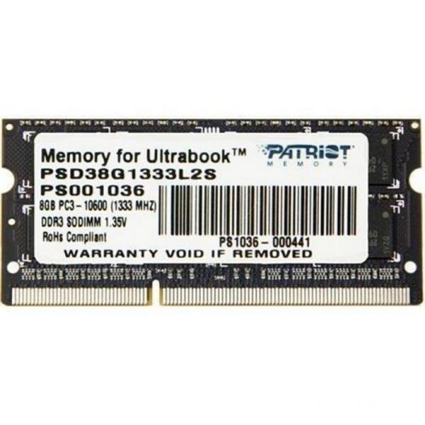 Модуль памяти для ноутбука Patriot PSD38G1333L2S
