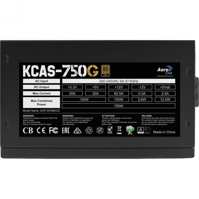 Блок питания AeroCool 750W KCAS-750G ACPG-KC75AEC.11