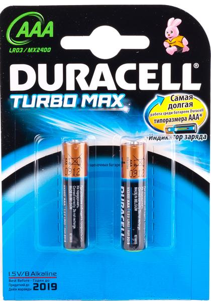 Батарейка Duracell LR03 MN2400 KPD 02*20 Turbo 1x2 шт.