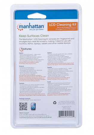 Универсальный чистящий набор Manhattan LCD Cleaning Kit "green apple" 404204