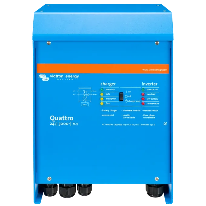 Victron Energy VictronEnergy Quattro 24/3000/70-50/50 однофазный чистая синусоида