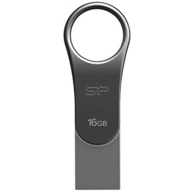 USB флеш накопитель Silicon Power 16GB Mobile C80 Silver USB 3.0 SP016GBUC3C80V1S