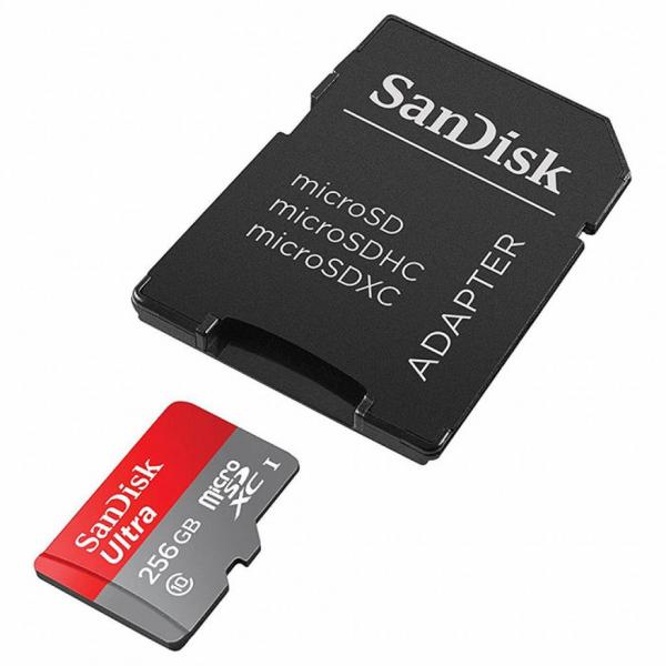 Карта памяти SANDISK 256GB microSDXC class 10 UHS-I Ultra SDSQUNI-256G-GN6MA