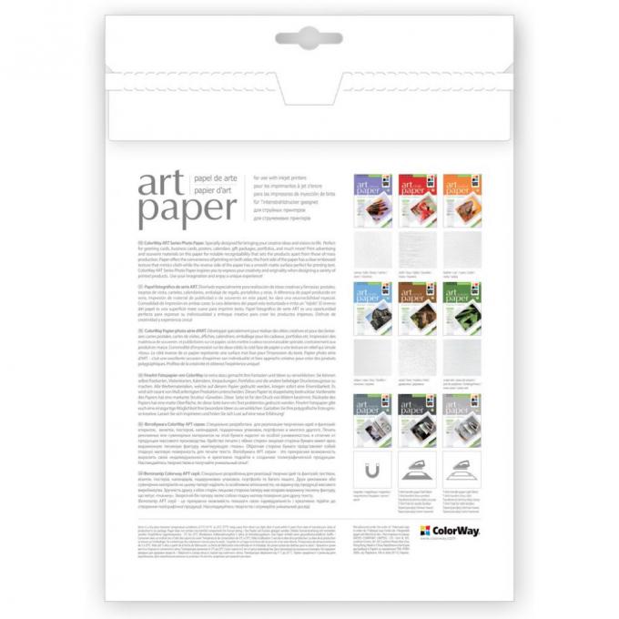 Бумага ColorWay Letter (216x279mm) ART, matte, cloth PMA220010CLT