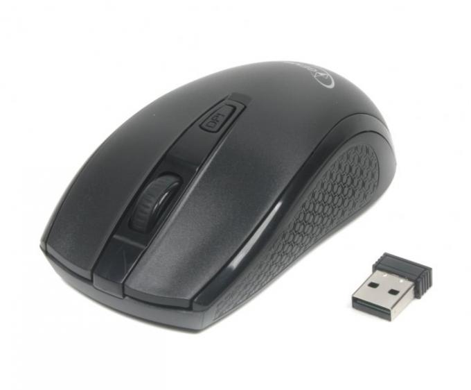 Мышь беспроводная, USB, черная Gembird MUSW-107
