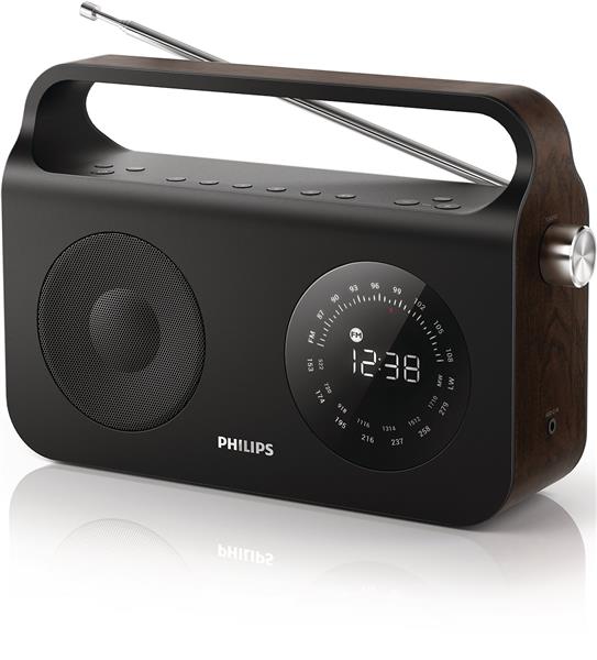 Портативный радиоприемник Philips FM/MW/LW/часы/ аудиовход AE2800/12