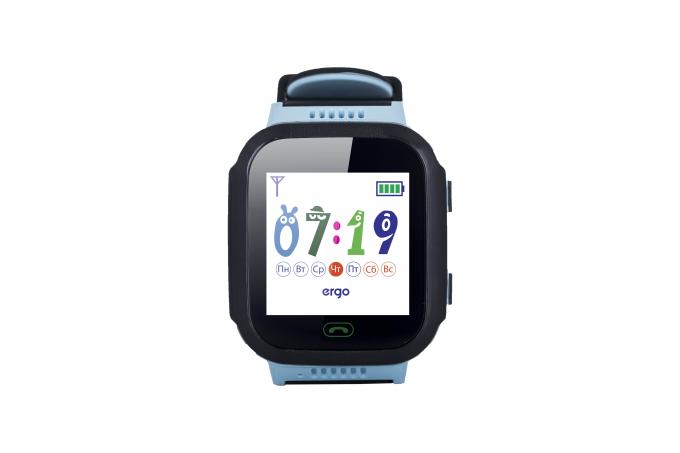 Смарт-часы Ergo GPS Tracker Color J020 - Детский трекер (Blue) GPSJ020B