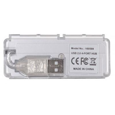 USB Hub Intracom Hi-Speed Classic Desing Silver 160599