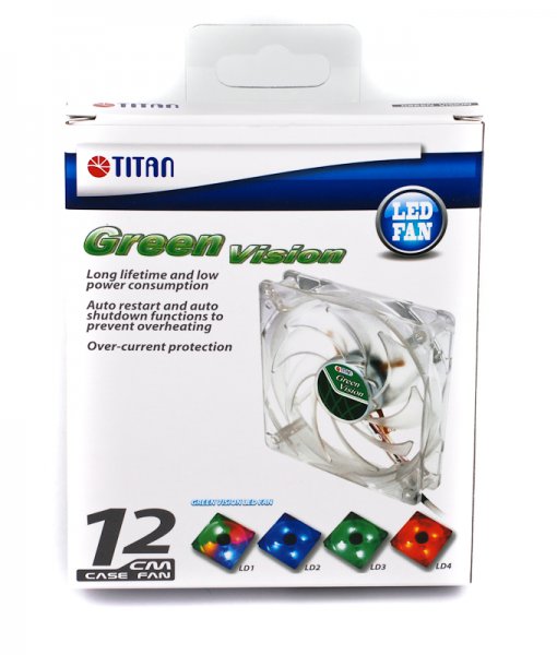Вентилятор Titan TFD-12025GT12Z/LD3 green