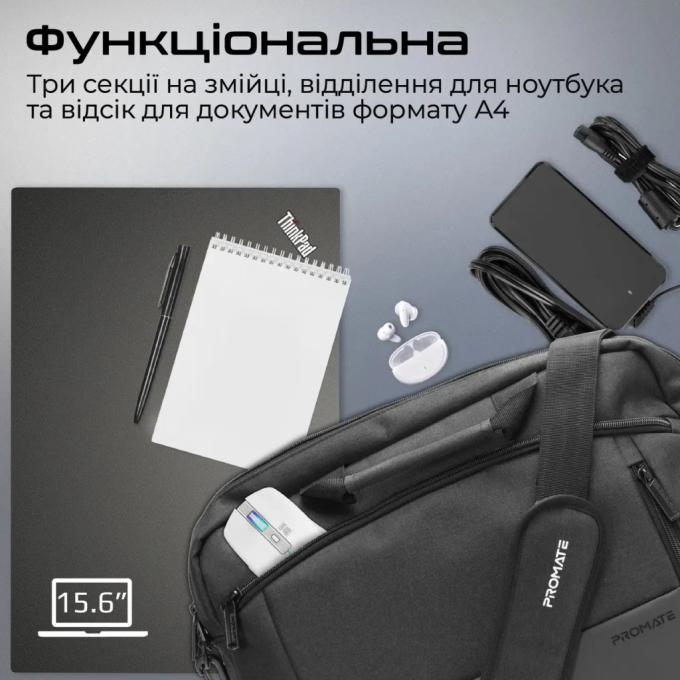 Promate satchel-mb.black