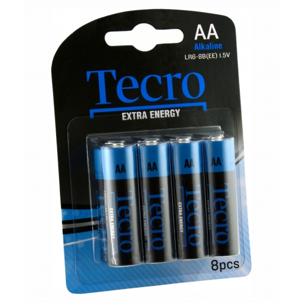Батарейка Tecro Extra Energy Alkaline AA/LR06 BL 8 шт LR6-8B(EE)