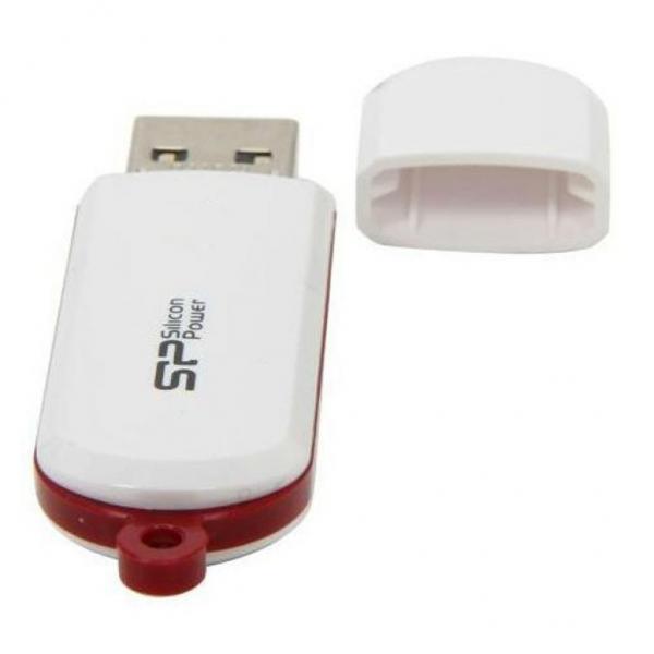 USB флеш накопитель Silicon Power 16GB LuxMini 320 White USB 2.0 SP016GBUF2320N1W
