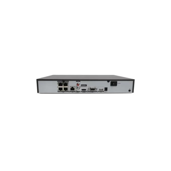Hikvision DS-7604NXI-K1/4P(B) 4-канальный PoE 1U K AcuSense 4K