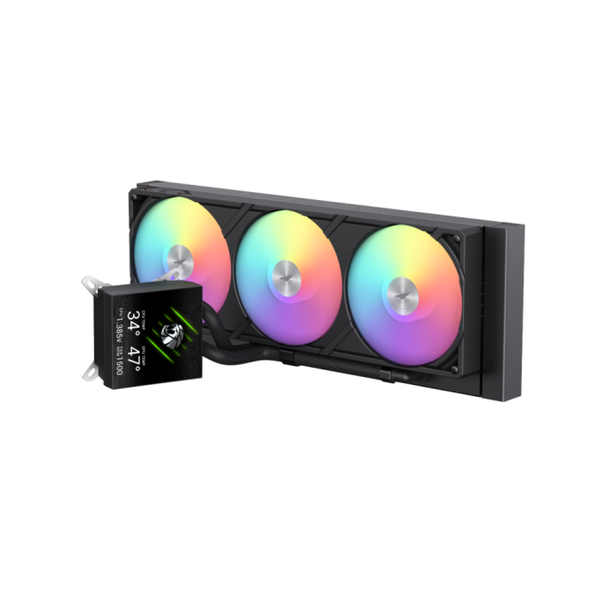 GAMEMAX GLACIER 360 LCD BK