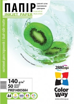 Бумага ColorWay A4 (ПМД140-50) PMD140050A4