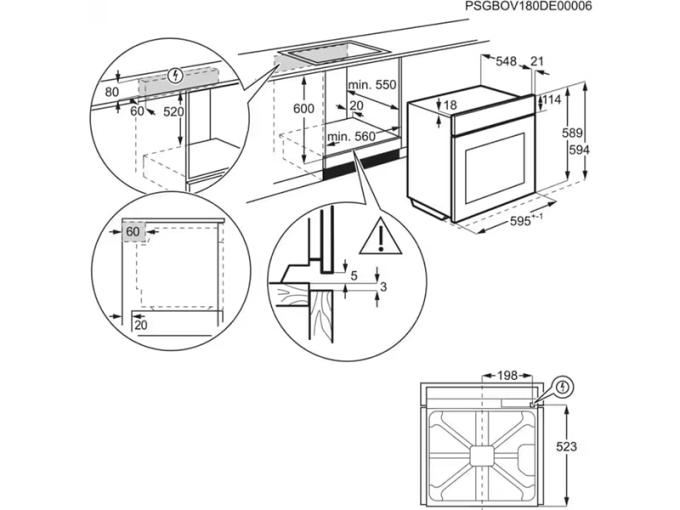 ELECTROLUX EOC8P39WX