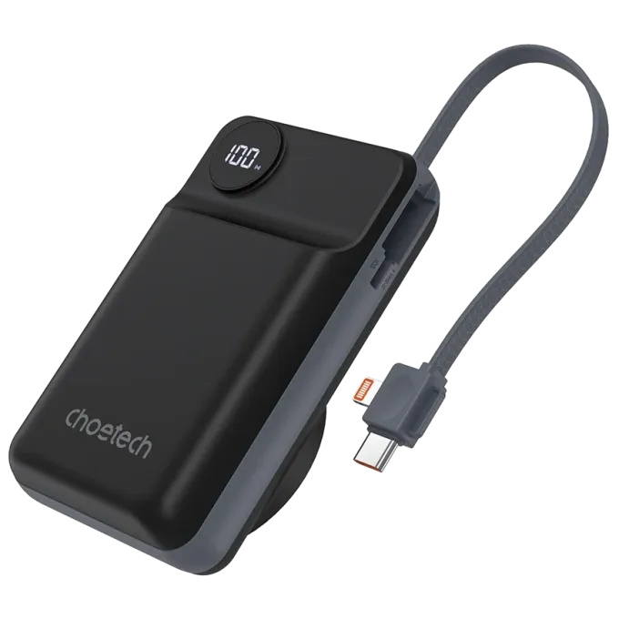Choetech B696 20 000мАг Black з магнітною зарядкою