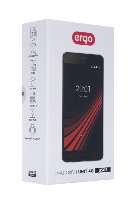 Мобильный телефон Ergo B505 Unit 4G Black