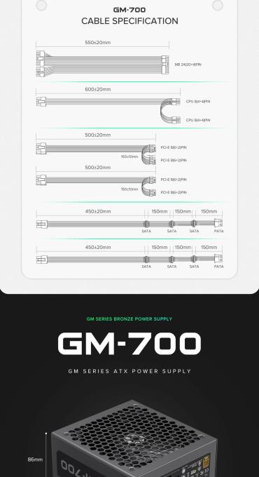 GAMEMAX GM-700 Modular