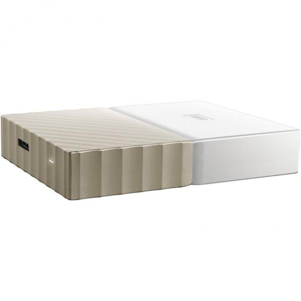 Накопитель внешний HDD 2.5" USB 4.0TB WD My Passport Ultra White/Gold WDBFKT0040BGD-WESN